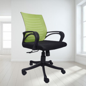 ML-0162 THE VERDE GREEN AND BLACK TASK CHAIR