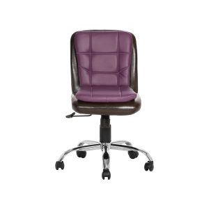 THE LIBRANEJAR LB WORKSTAION CHAIR BROWN AND PURPLE