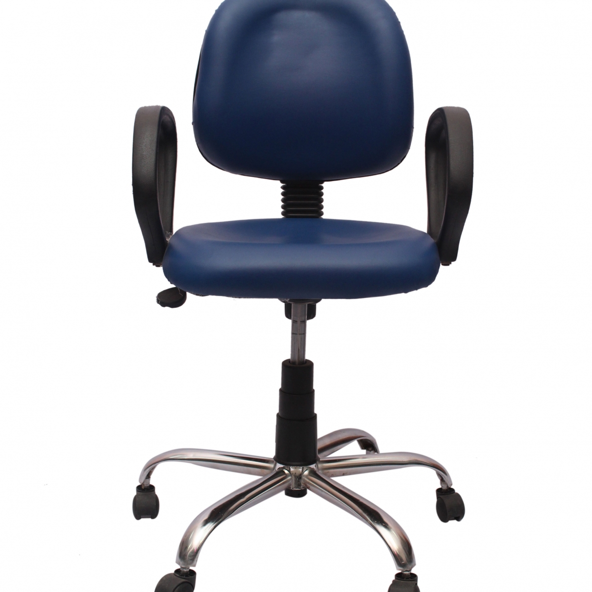 ML-117-Blue Low Back Mesh Fabric Padded Visitor Chair - Image 2