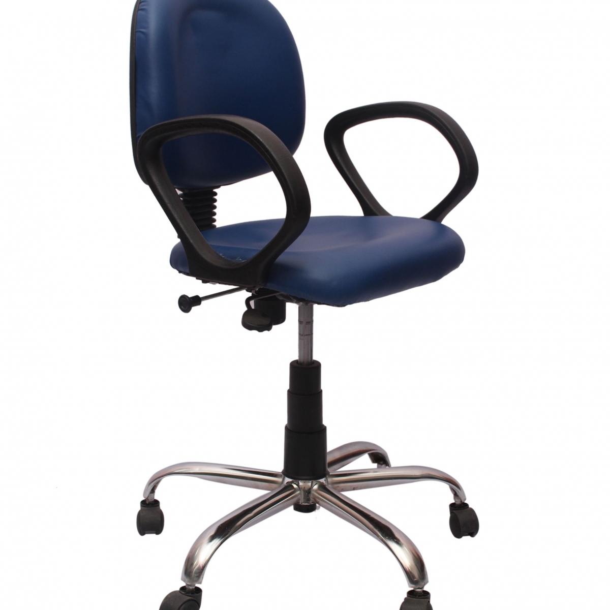 ML-117-Blue Low Back Mesh Fabric Padded Visitor Chair - Image 3