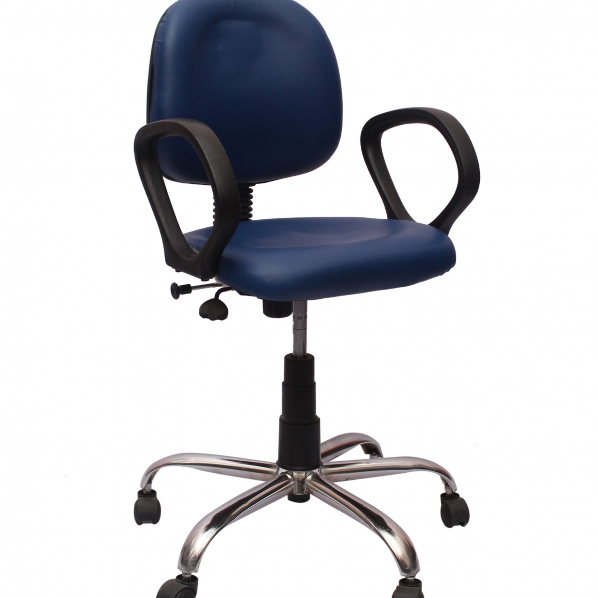 ML-117-Blue Low Back Mesh Fabric Padded Visitor Chair - Image 4