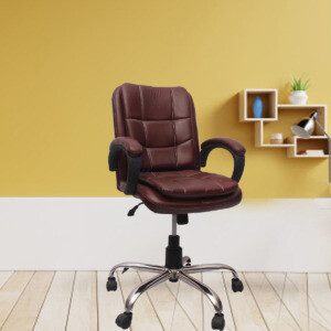 ML-137 Delegate Brown Mid Back Office Visitor Chair