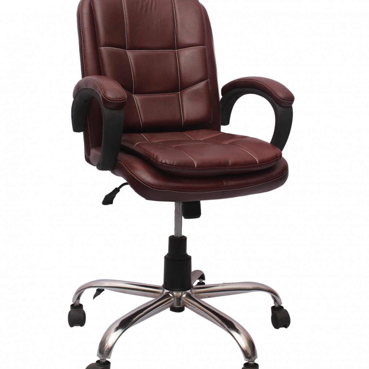 ML-137 Delegate Brown Mid Back Office Visitor Chair - Image 4