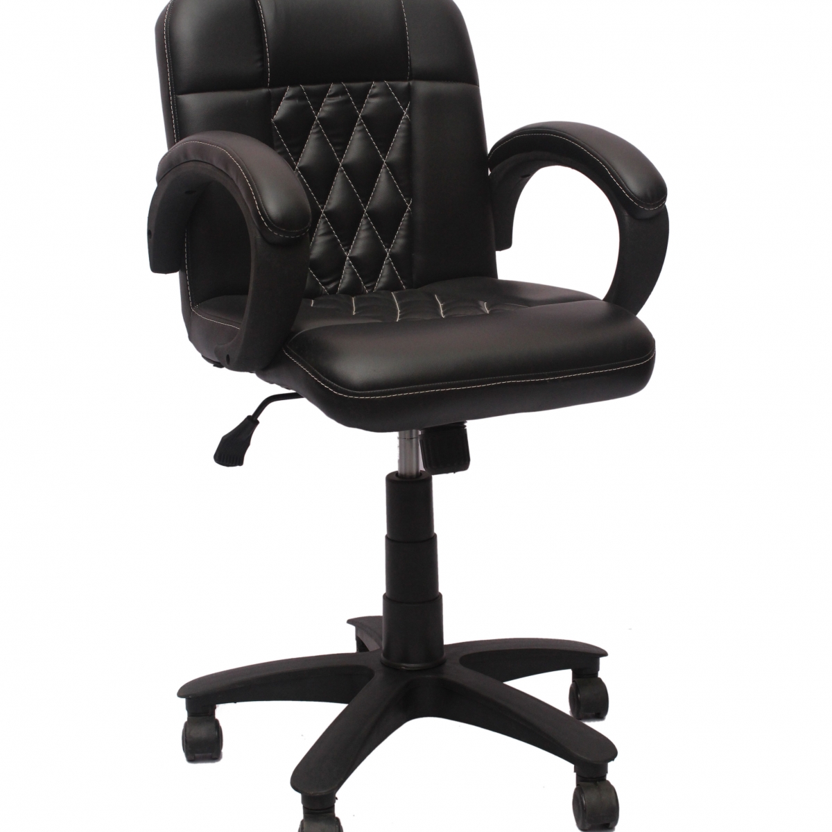 ML-141 Low Back Leather Visitors Office Chair  - Image 4