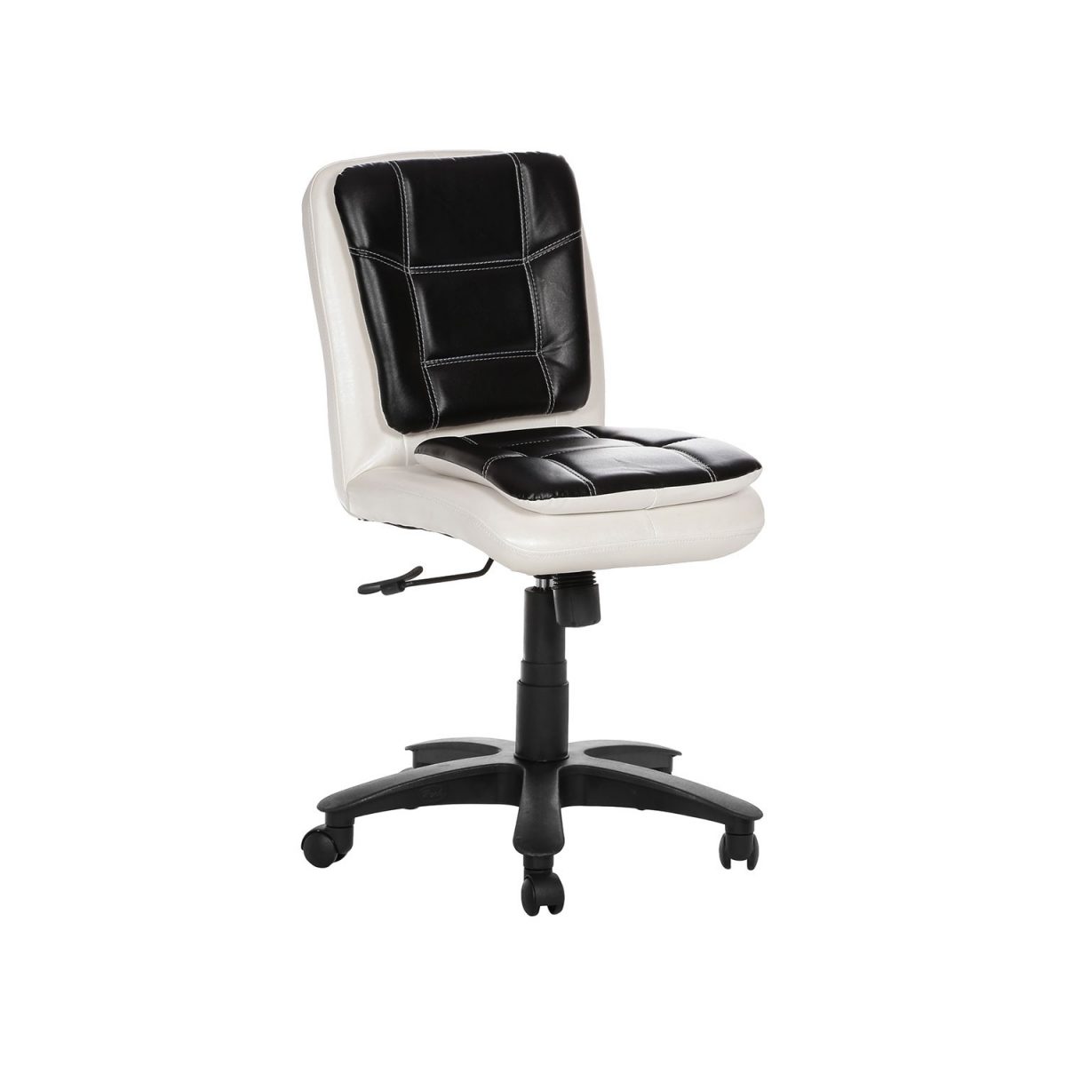 ML-528-THE LIBRANEJAR LB WORKSTATION CHAIR WHITE AND BLACK - Image 2