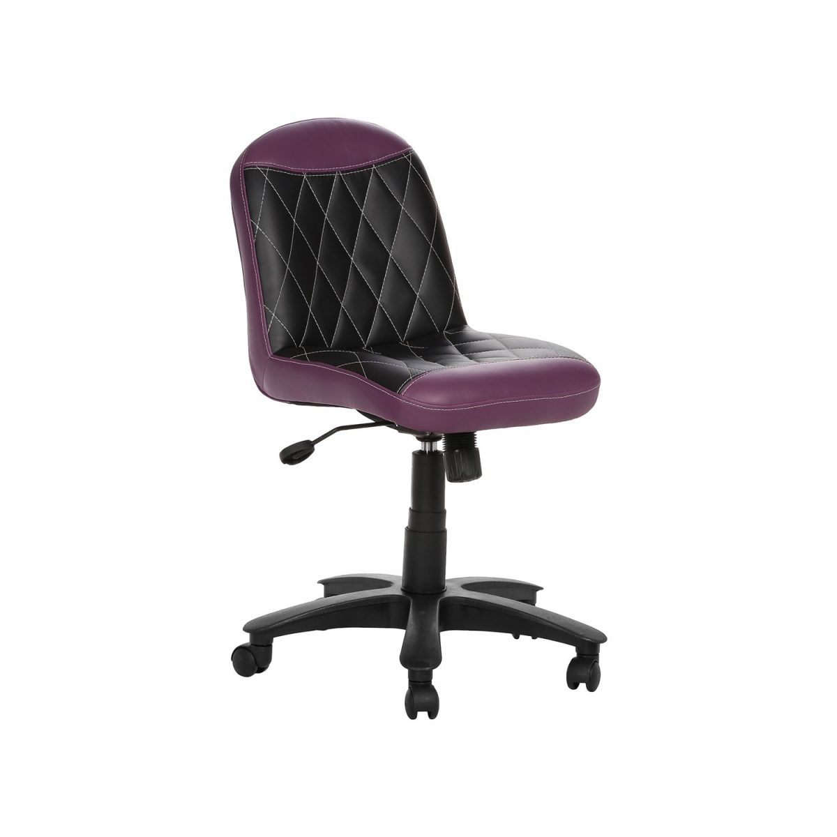 ML-533-THE LIBRANEJAR LB WORKSTATION CHAIR PURPLE AND BLACK - Image 2