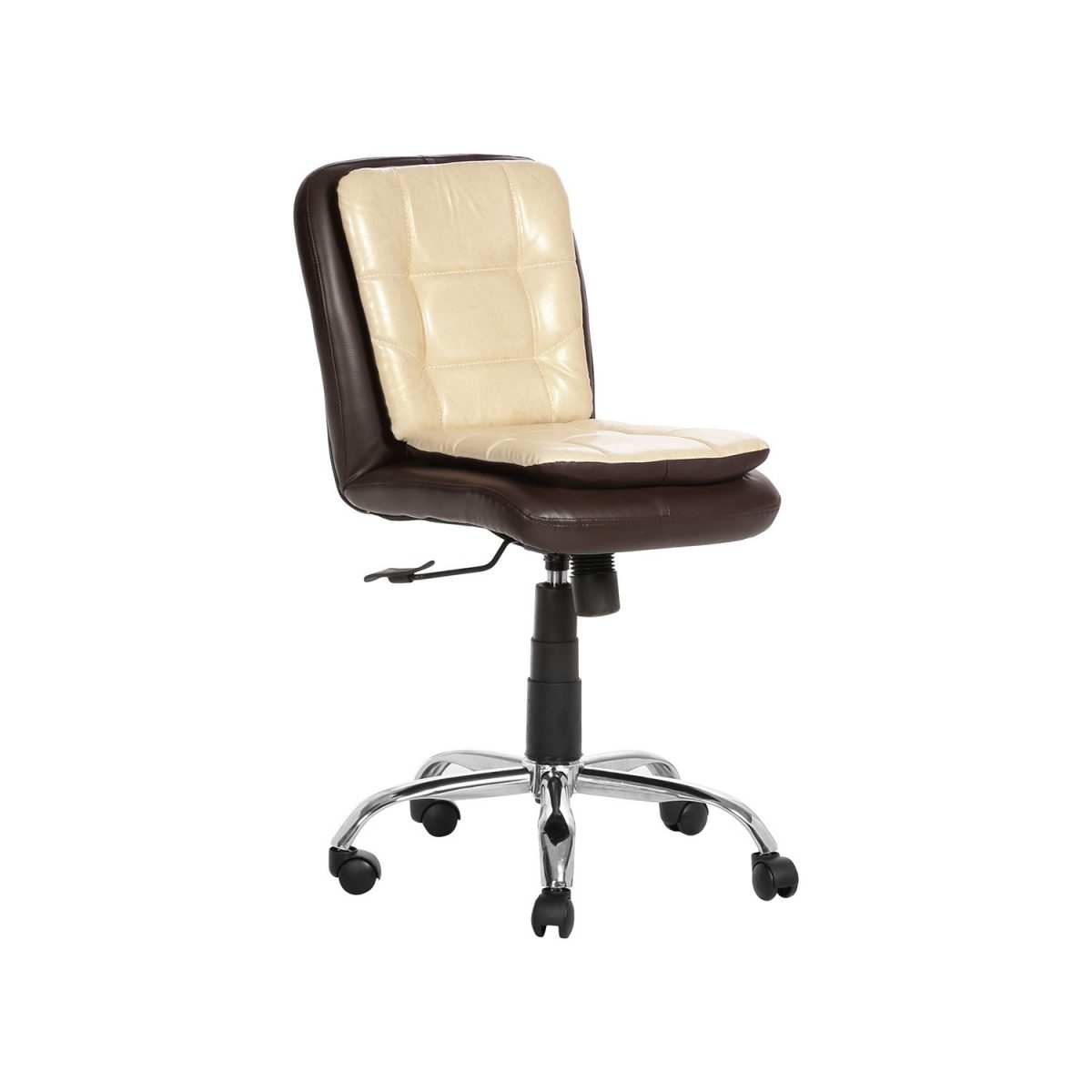 THE LIBRANEJAR LB WORKSTAION CHAIR BROWN AND CREAM - Image 2