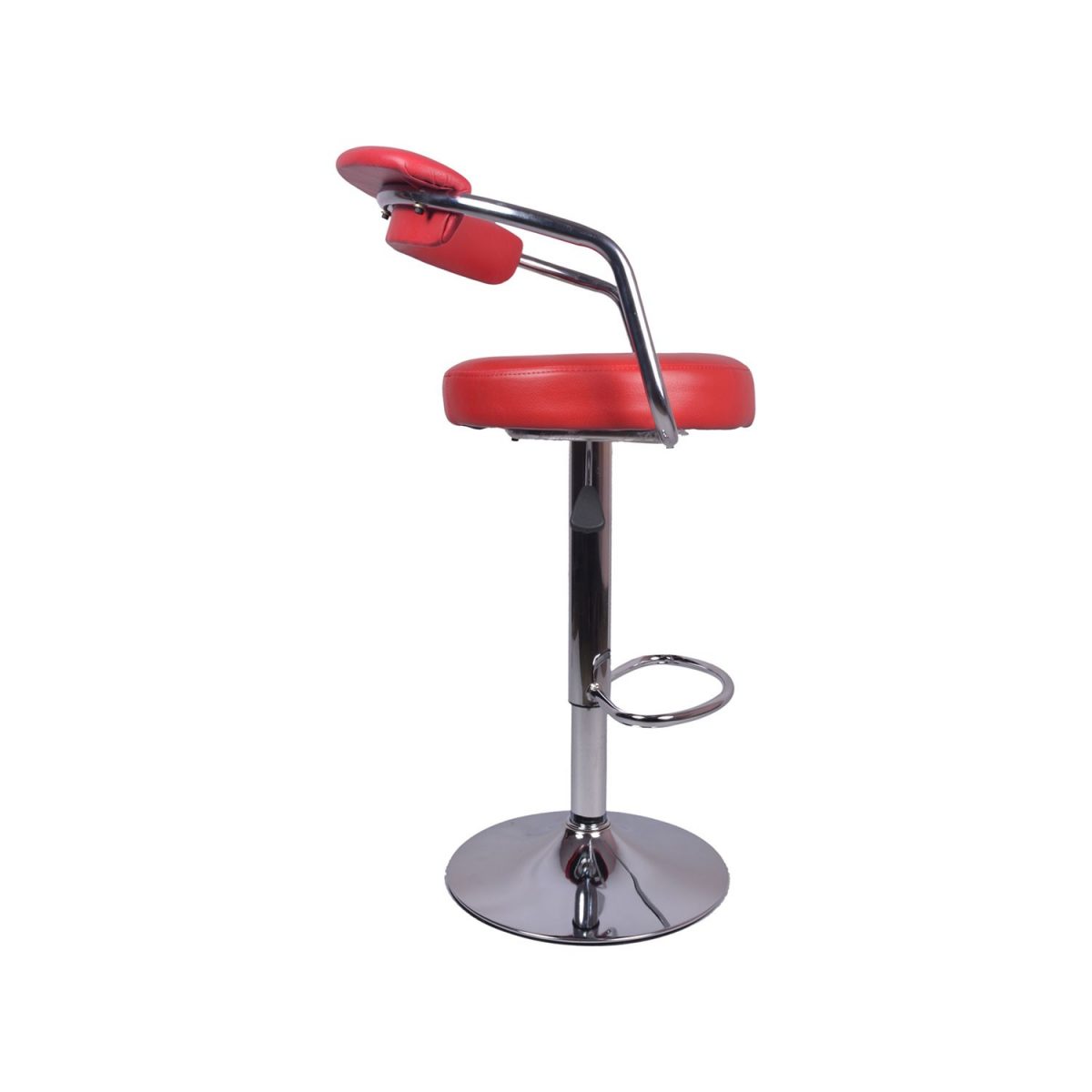 ML-011 THE BRAZOS METAL BAR STOOL RED - Image 2
