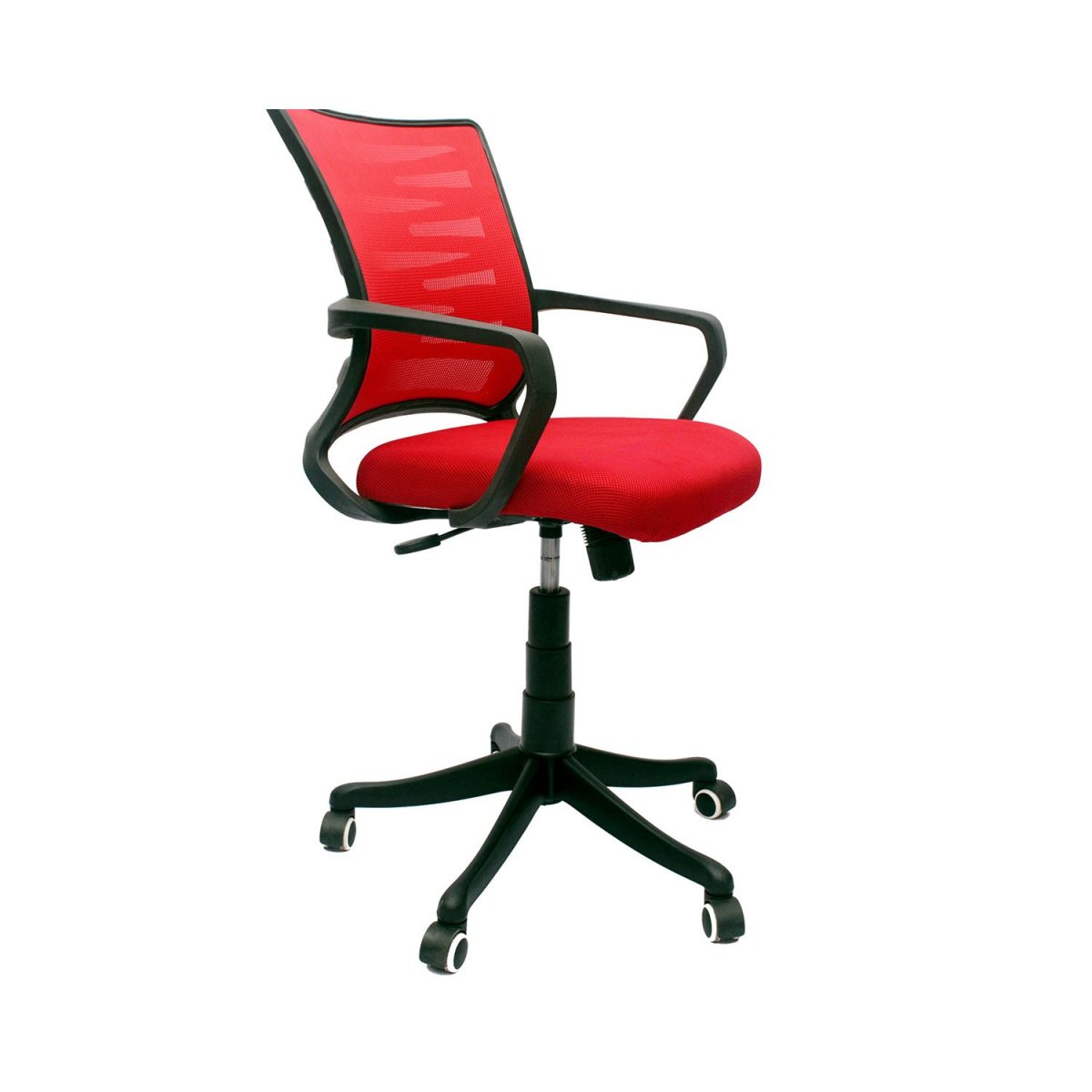 ML-29 Mesh Low Back Office Visitor Chair In Red Color - Image 2