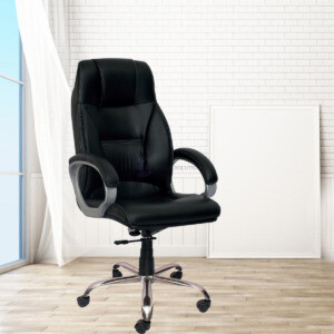 ML-306-High Back Black Leather Executive Chair