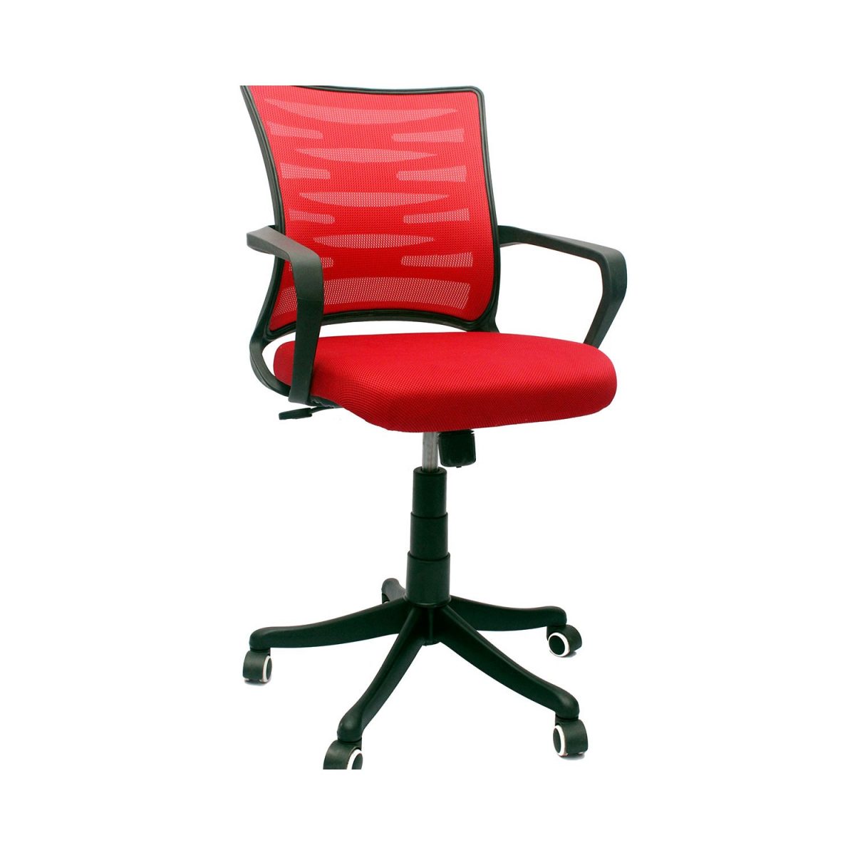 ML-29 Mesh Low Back Office Visitor Chair In Red Color - Image 3