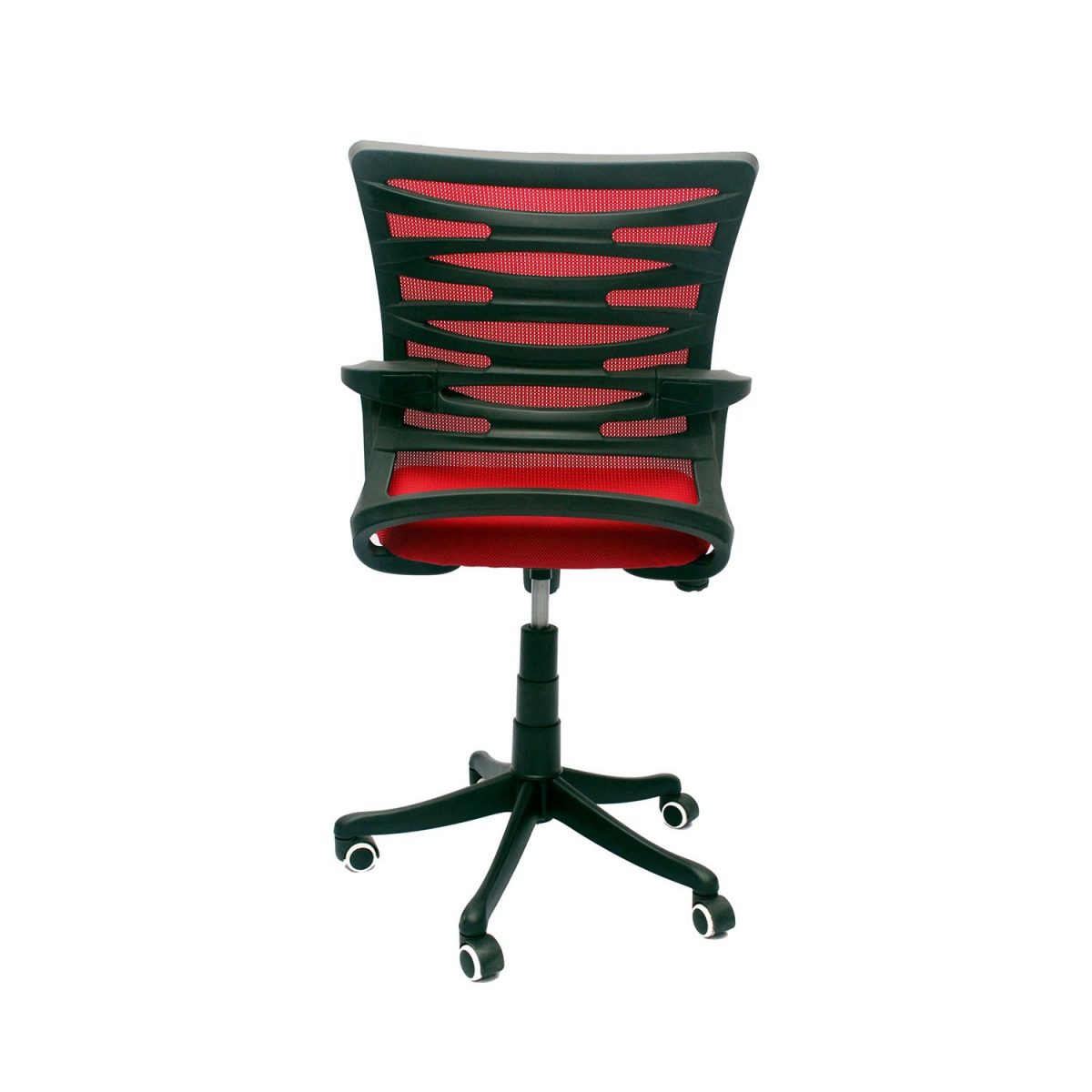 ML-29 Mesh Low Back Office Visitor Chair In Red Color - Image 4