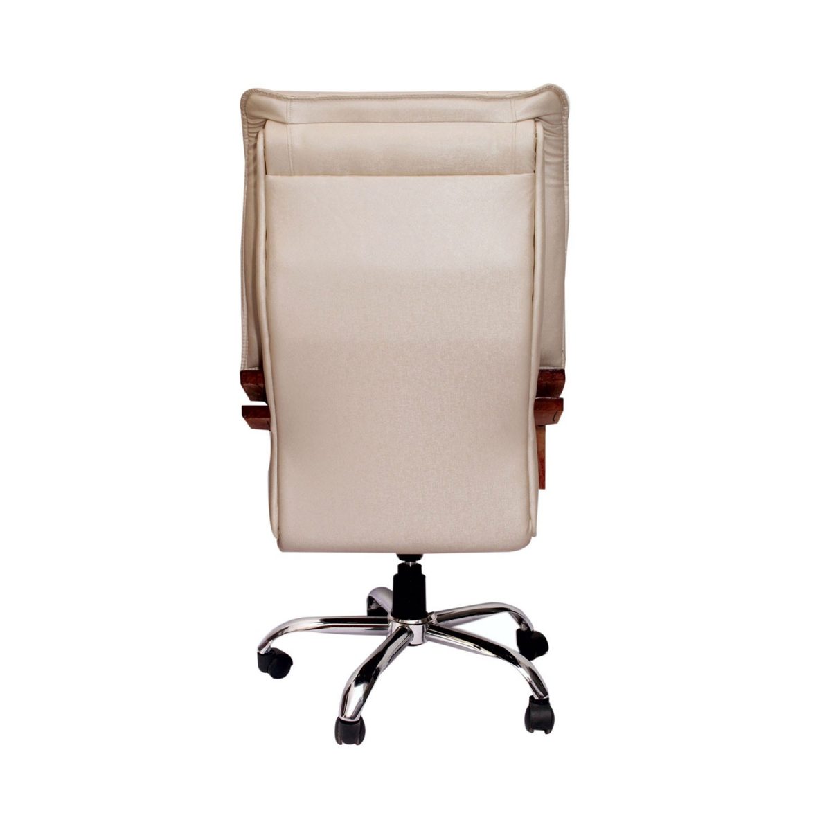 ML-341 High Back Leather Executive Chair With Wooden Armrest - Image 4