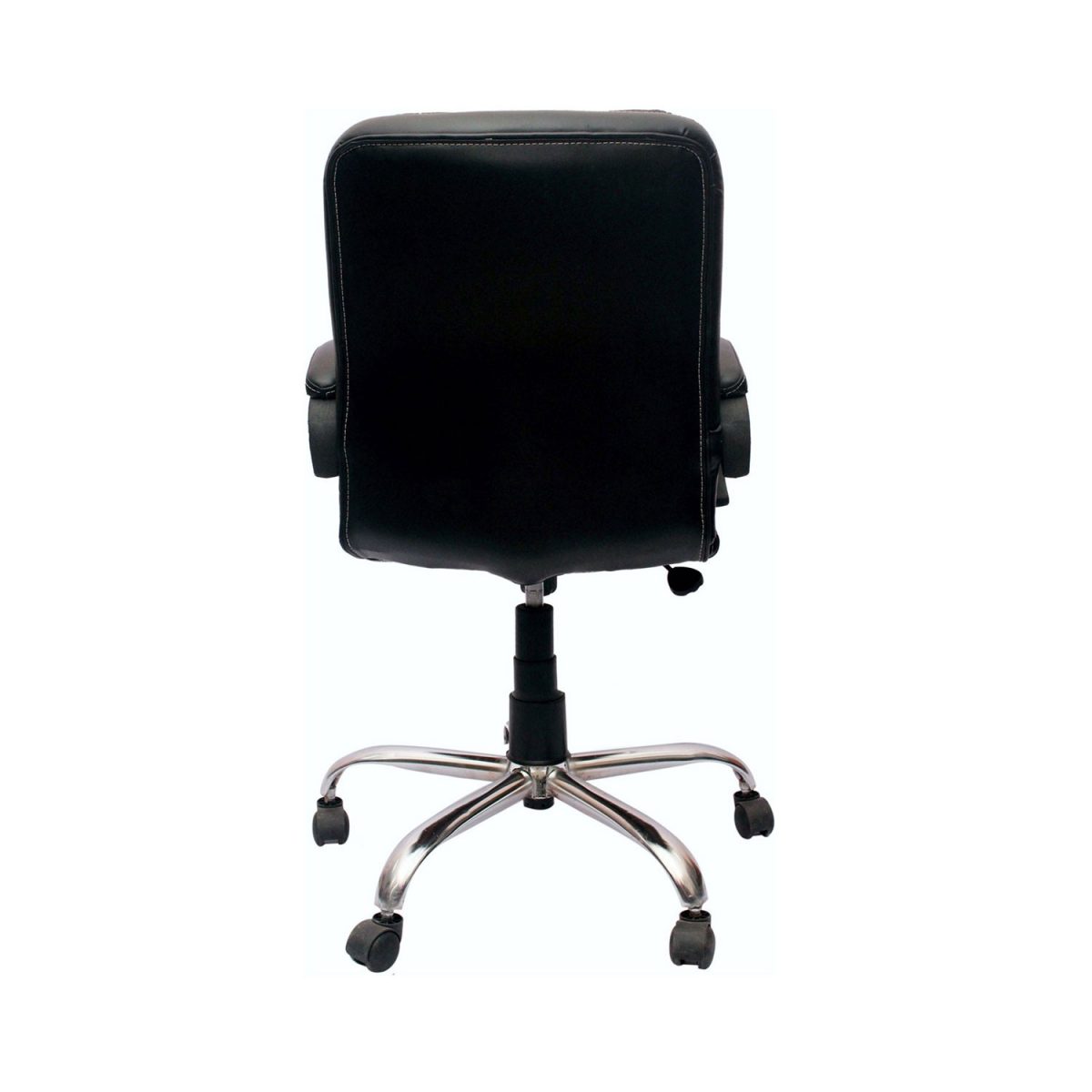 ML-388-Extra Low Back Padded Leather Office Visitor Chair - Image 3
