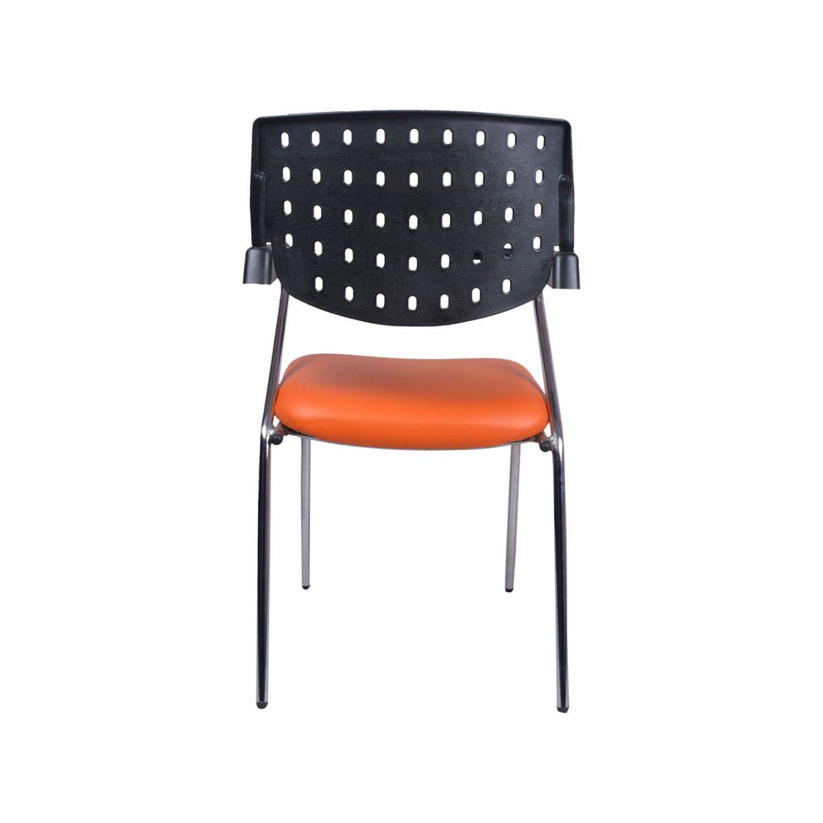ML-0024 THE ALUMNOS WRITING CHAIR BLACK AND ORANGE - Image 4