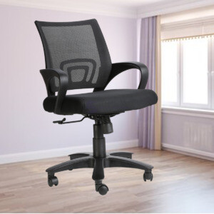 ML-407-Mesh Padding Sencillo Low Back Task Chair Black