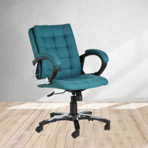 ML-412-Grillo Mid Back Executive Chair In Ocean Green Color