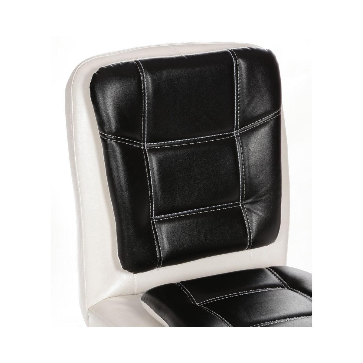 ML-528-THE LIBRANEJAR LB WORKSTATION CHAIR WHITE AND BLACK - Image 4