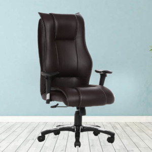 ML-508 Deoreja Leather HB Executive  Chair in Dark Brown