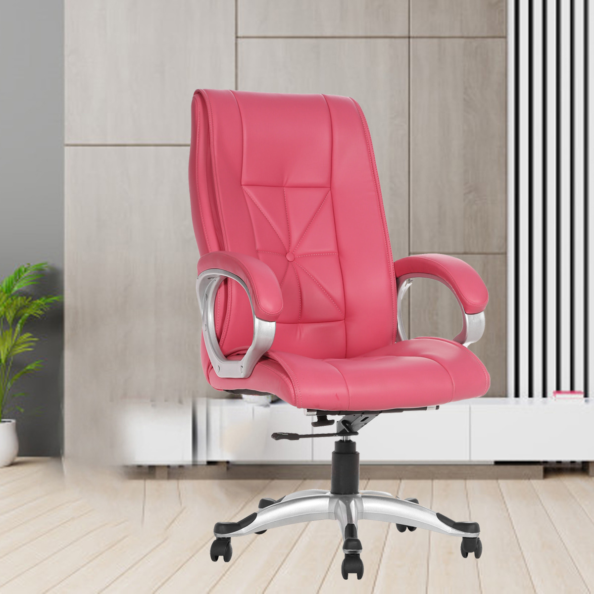 ML-512-THE MENIQUE HB EXECUTIVE CHAIR PINK