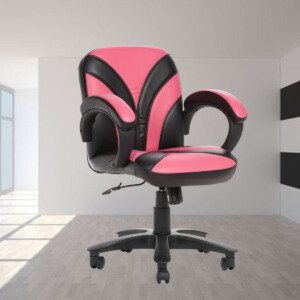 ML-519-THE FUENTE LB WORKSTATION CHAIR PINK AND BLACK