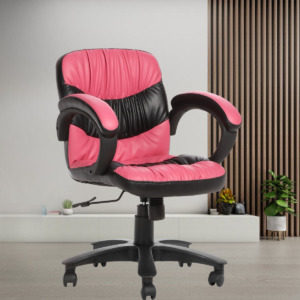 ML-521-THE SORIENTE LB WORKSTATION CHAIR PINK AND BLACK