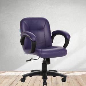 ML-523-The Acabado Purple Color Low Back Workstation Chair