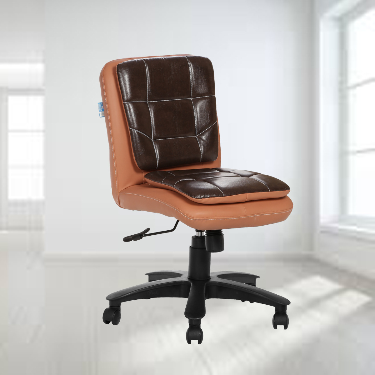 ML-529-THE LIBRANEJAR LB WORKSTATION CHAIR COPPER AND BROWN