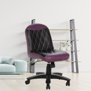 ML-533-THE LIBRANEJAR LB WORKSTATION CHAIR PURPLE AND BLACK