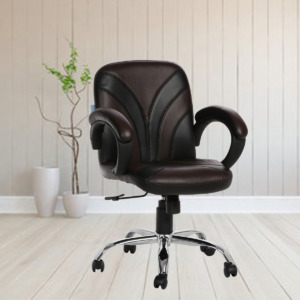 ML-536-THE FUENTE LB WORKSTATION CHAIR BLACK AND BROWN
