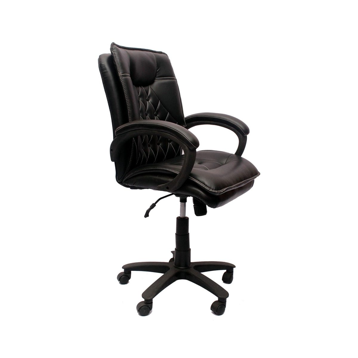 ML-53 Mid Back Leather Visitors Chair - Image 2