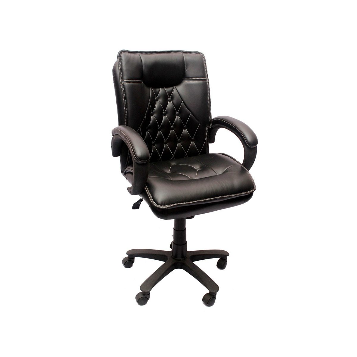 ML-53 Mid Back Leather Visitors Chair - Image 3
