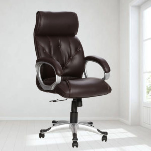 ML-563-THE SIETE HB EXECUTIVE CHAIR BROWN