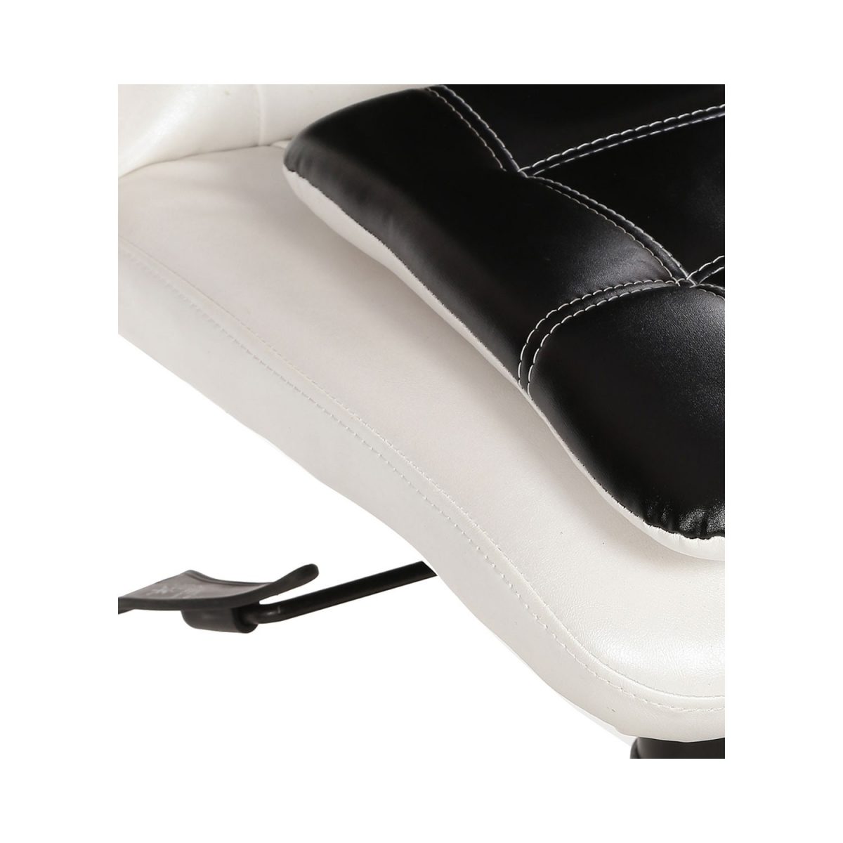 ML-528-THE LIBRANEJAR LB WORKSTATION CHAIR WHITE AND BLACK - Image 5
