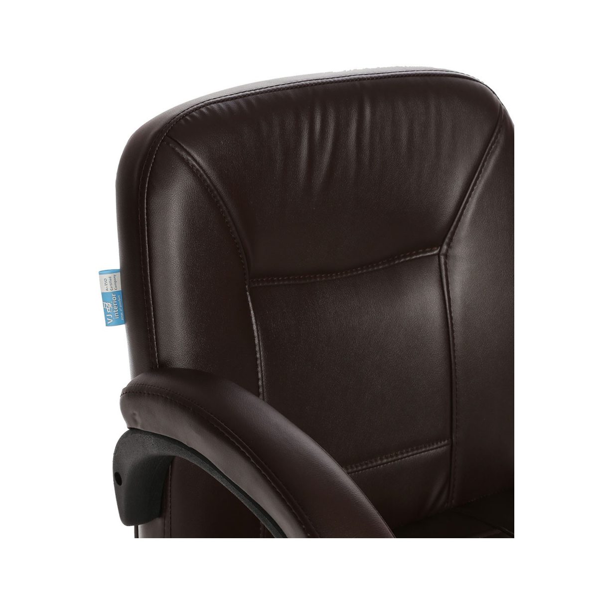 ML-537-Leather Brown Low Back Acabado Workstation chair - Image 5