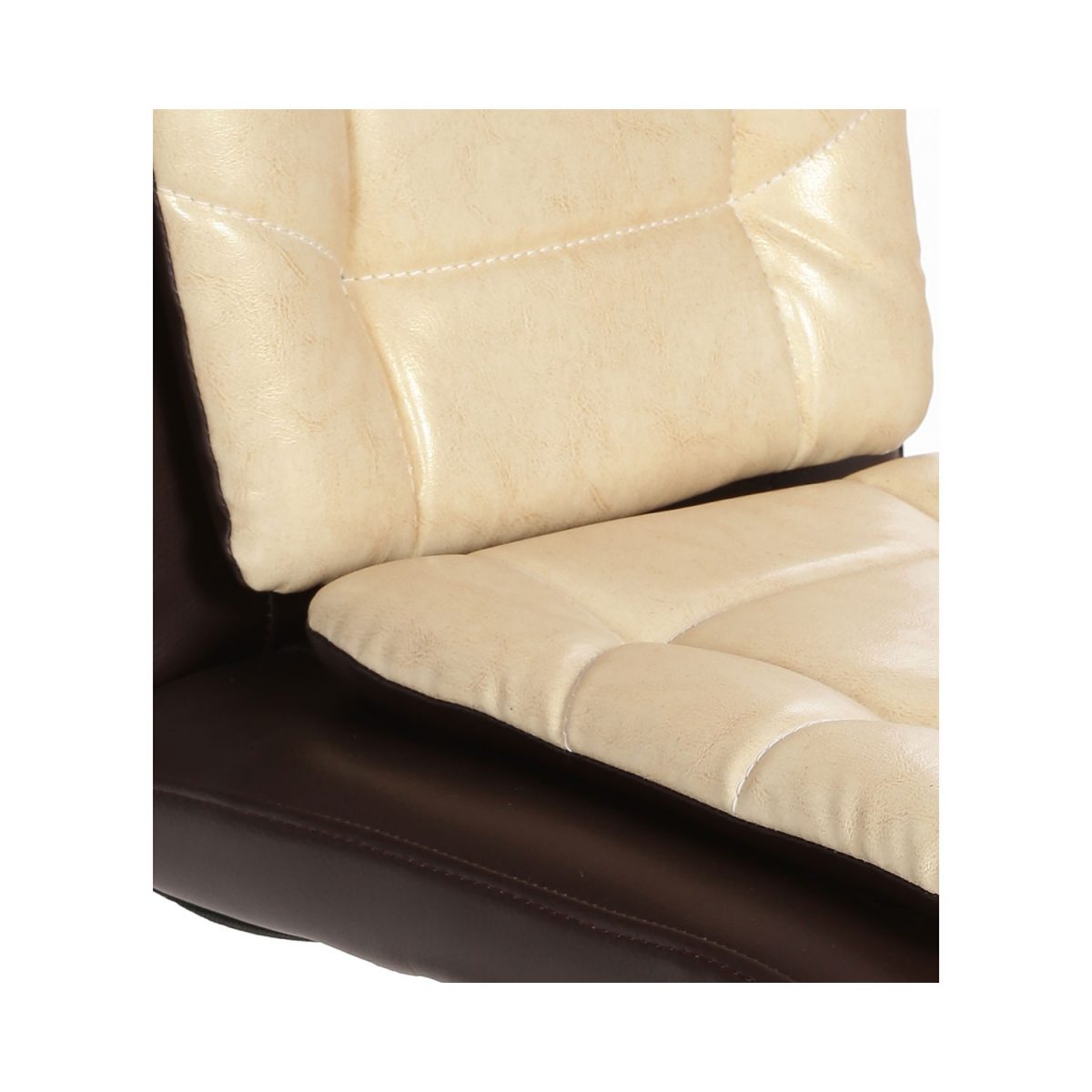 THE LIBRANEJAR LB WORKSTAION CHAIR BROWN AND CREAM - Image 5