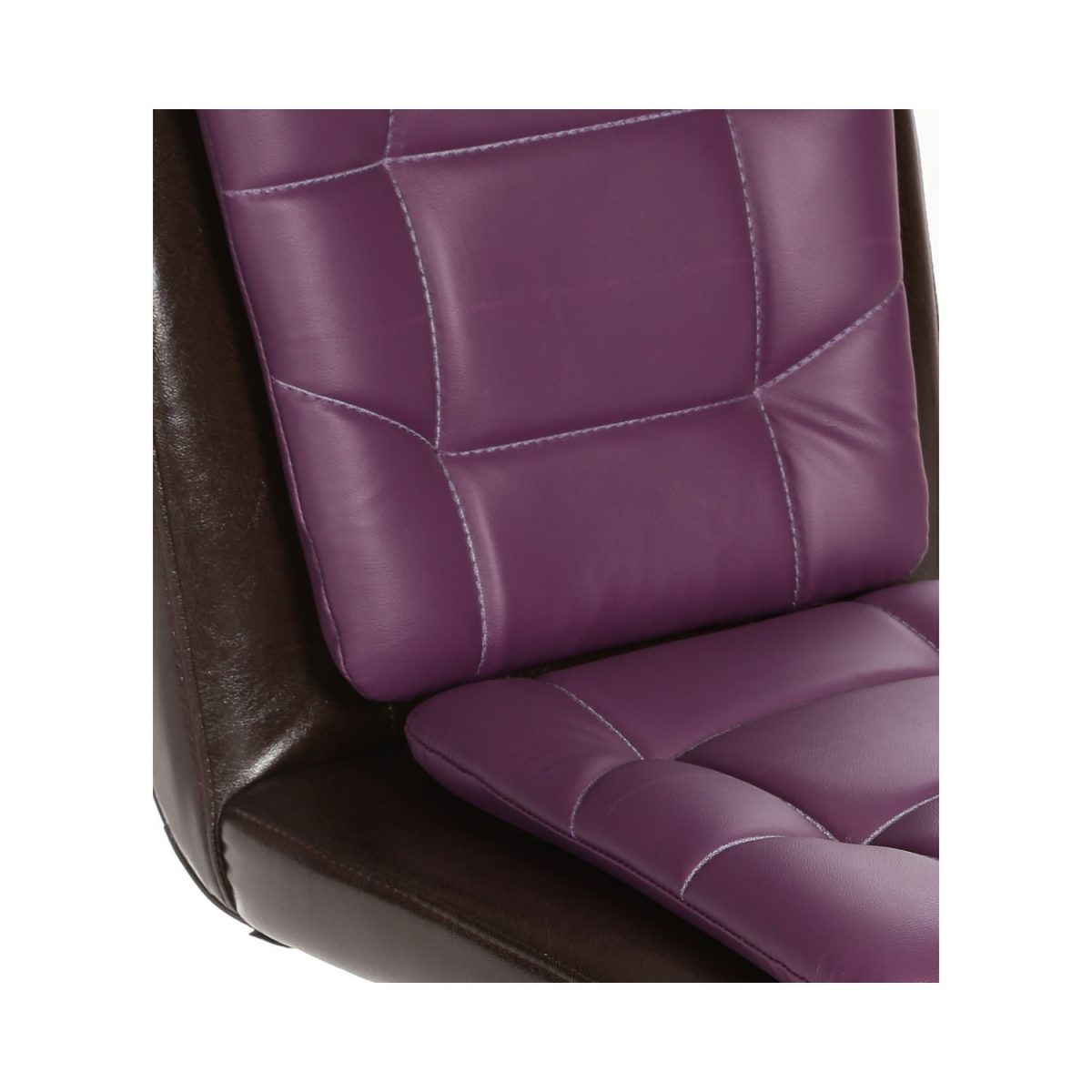 THE LIBRANEJAR LB WORKSTAION CHAIR BROWN AND PURPLE - Image 5