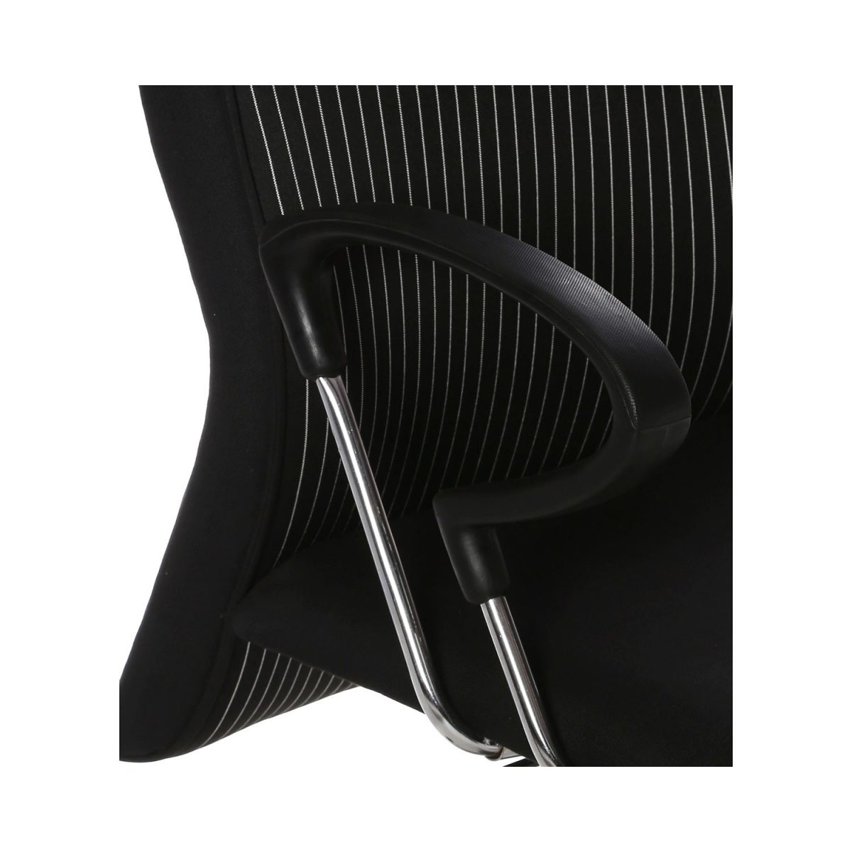 ML-558 THE RAYA HB EXECUTIVE CHAIR BLACK WITH WHITE STRIPES - Image 5