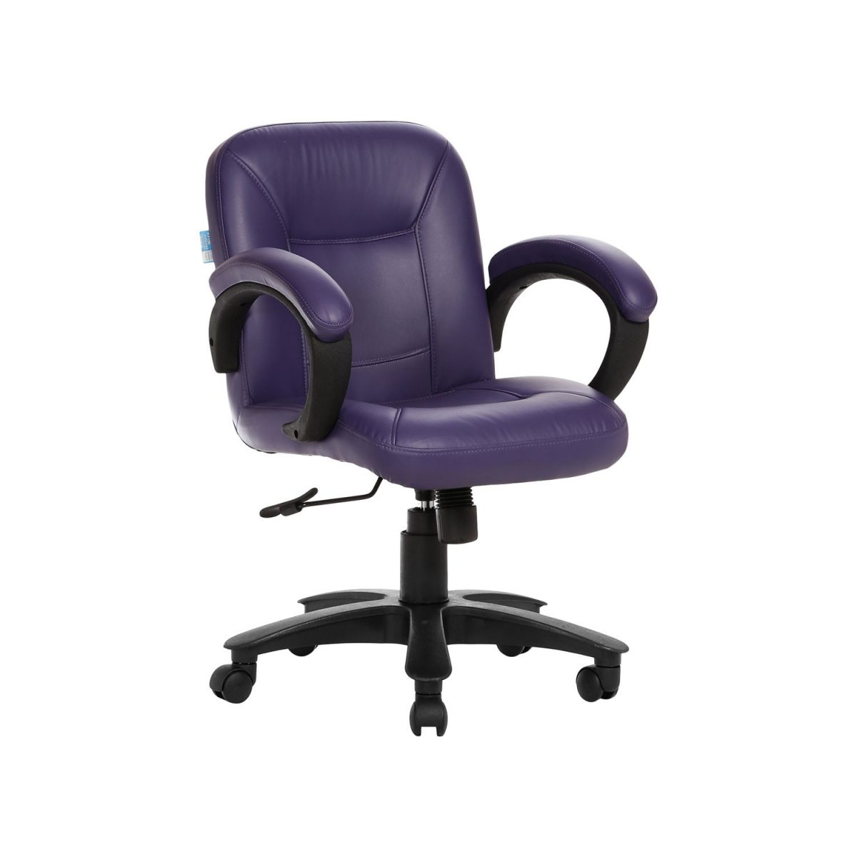 ML-523-The Acabado Purple Color Low Back Workstation Chair - Image 2