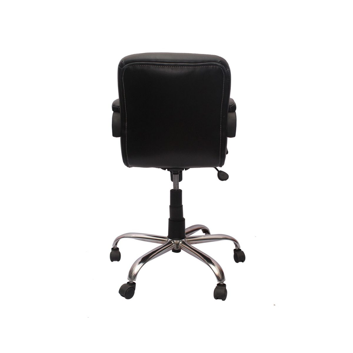 ML-89 Low Back Dark Brown Leather Visitor Chair - Image 4
