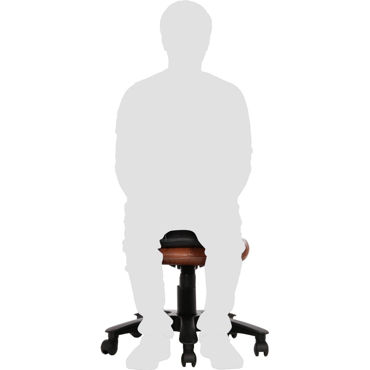 ML-532-Dual Color Libranejar Low Back Workstation Chair Without Armrest - Image 8