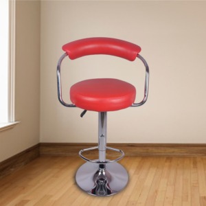 ML-011 THE BRAZOS METAL BAR STOOL RED