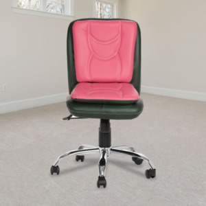 ML-538 THE LIBRANEJAR LB WORKSTATION CHAIR DARK GREEN AND PINK