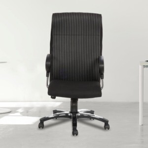 ML-558 THE RAYA HB EXECUTIVE CHAIR BLACK WITH WHITE STRIPES