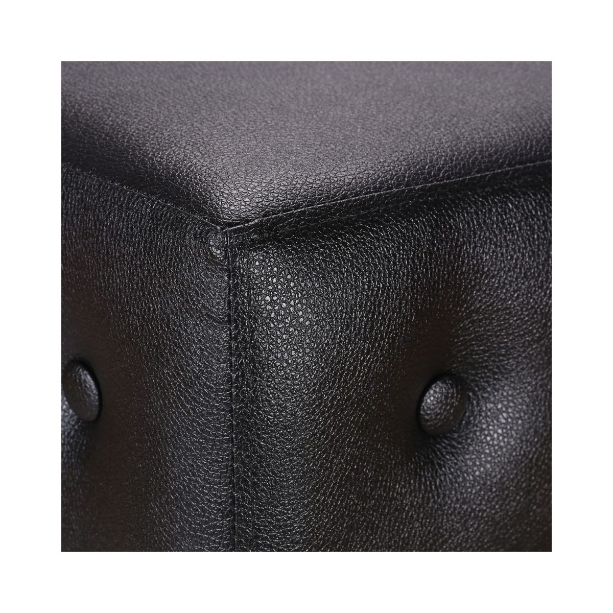 ML-742-THE PLAZO SQUARE SMALL PUFFY IN BLACK COLOR - Image 4