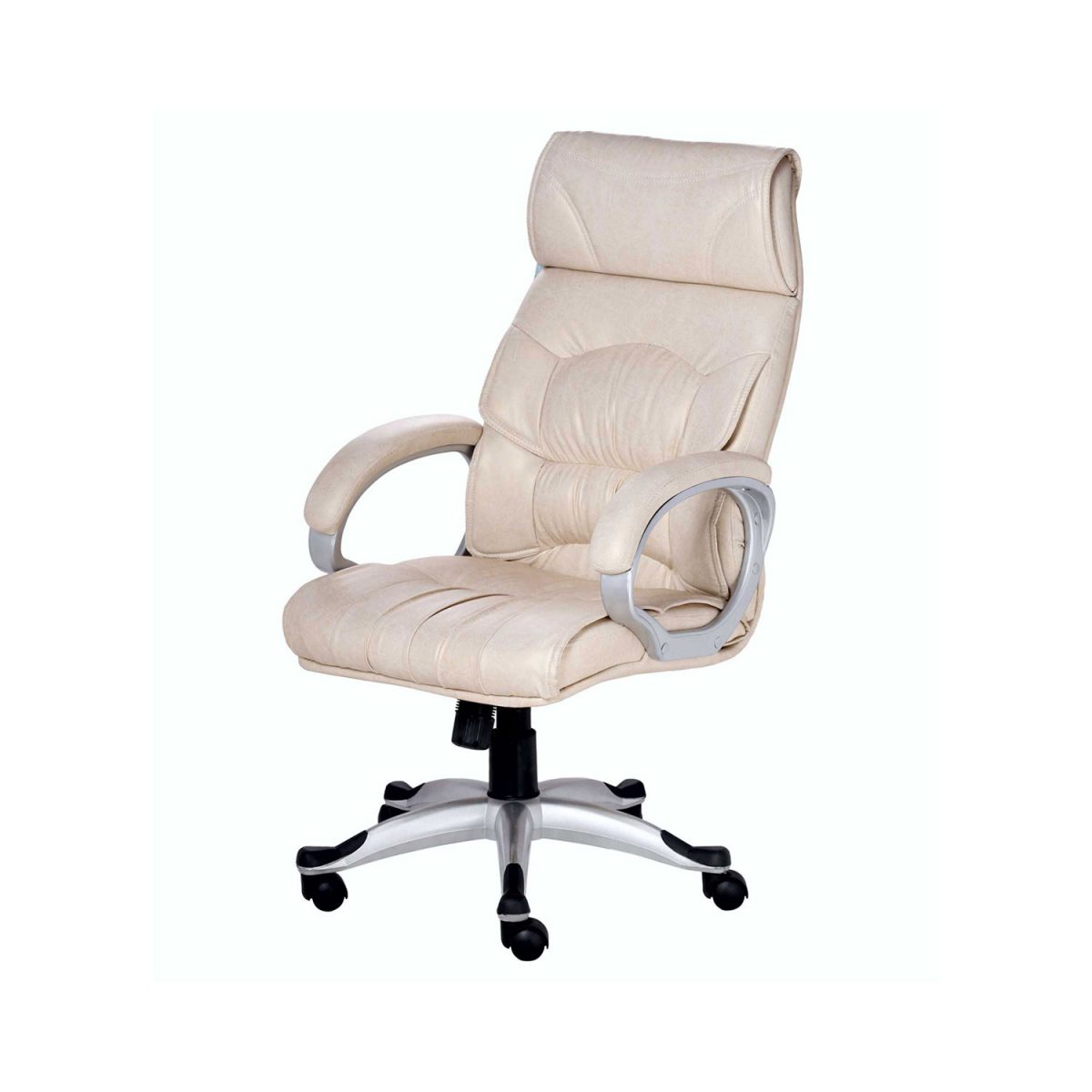 ML-714-Designer Doblepiel High Back Executive Chair In Cream Color - Image 2