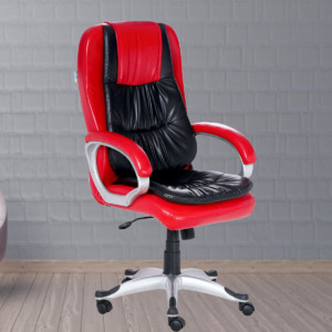 ML-716-Shining Red And Black Arruga High Back Executive Chair