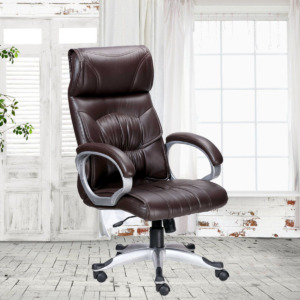 ML-751-THE PICES DOBLEPIEL HIGH BACK EXECUTIVE CHAIR IN BROWN