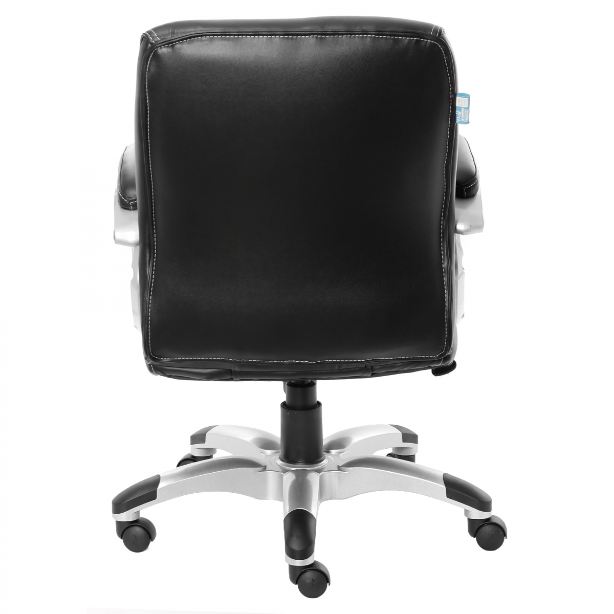 ML-934-Garrura Medium Back Leather Chair In Black Color - Image 8