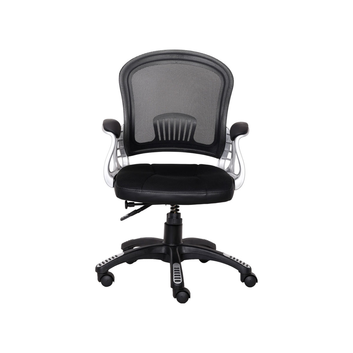ML-1002-Designer Executive Medium Back Mesh Chair In Black Color - Image 3